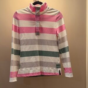 Joules Pink and Cream Rugby Sweater